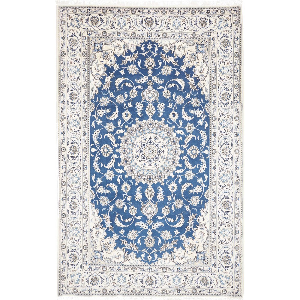 Tappeto Nain Kashmar Persia blu 197x312