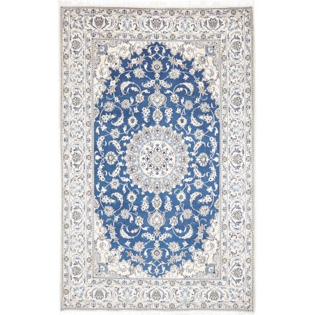 Tappeto Nain Kashmar Persia blu 197x312