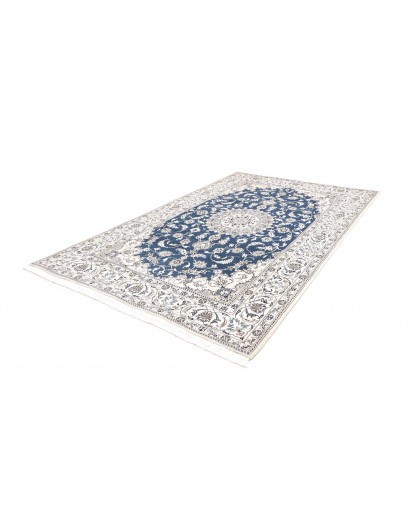 Tappeto Nain Kashmar Persia blu 197x312