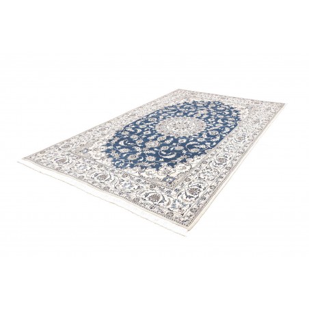 Tappeto Nain Kashmar Persia blu 197x312