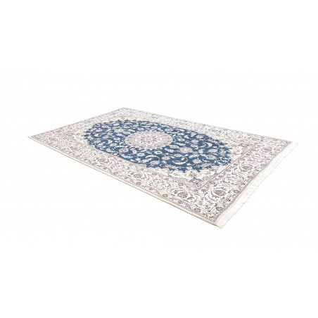 Tappeto Nain Kashmar Persia blu 197x312