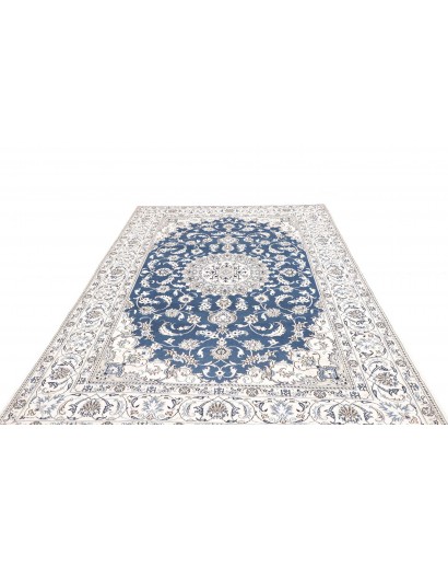 Tappeto Nain Kashmar Persia blu 197x312