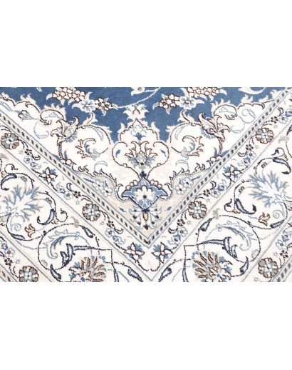 Tappeto Nain Kashmar Persia blu 197x312