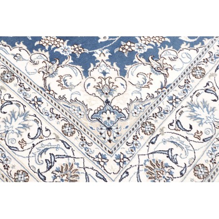 Tappeto Nain Kashmar Persia blu 197x312