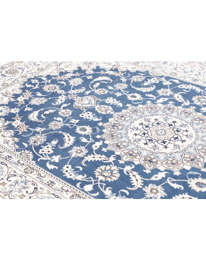 Tappeto Nain Kashmar Persia blu 197x312