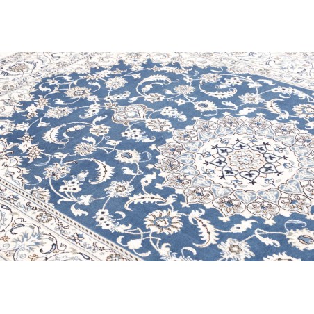 Tappeto Nain Kashmar Persia blu 197x312