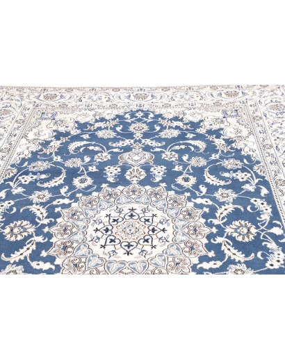 Tappeto Nain Kashmar Persia blu 197x312