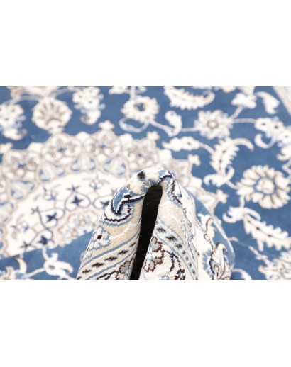 Tappeto Nain Kashmar Persia blu 197x312