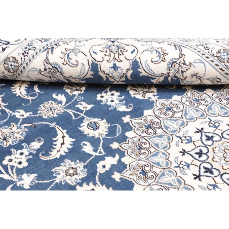 Tappeto Nain Kashmar Persia blu 197x312