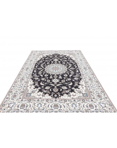 Tappeto Nain Kashmar Persia grigio 198x303