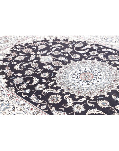 Tappeto Nain Kashmar Persia grigio 198x303