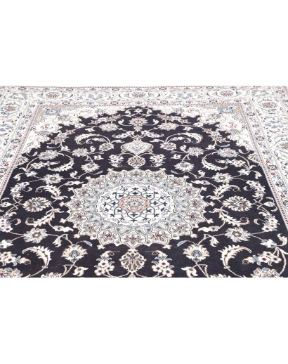 Tappeto Nain Kashmar Persia grigio 198x303
