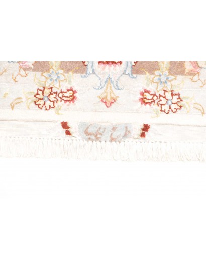 Tappeto Tabriz 50 Raj Persia bianco marrone 149x214
