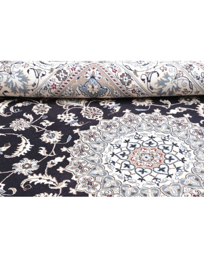 Tappeto Nain Kashmar Persia grigio 198x303