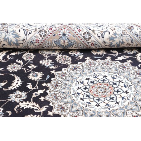 Tappeto Nain Kashmar Persia grigio 198x303