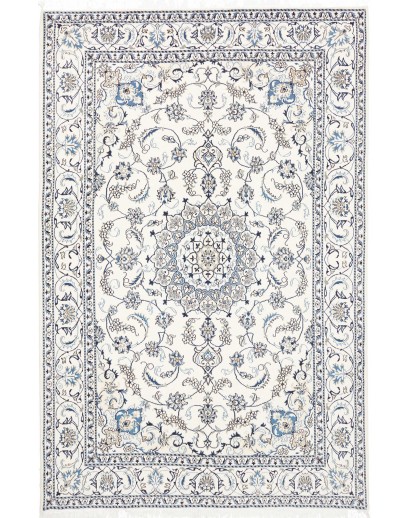 Tappeto Nain Kashmar Persia beige grigio 195x293