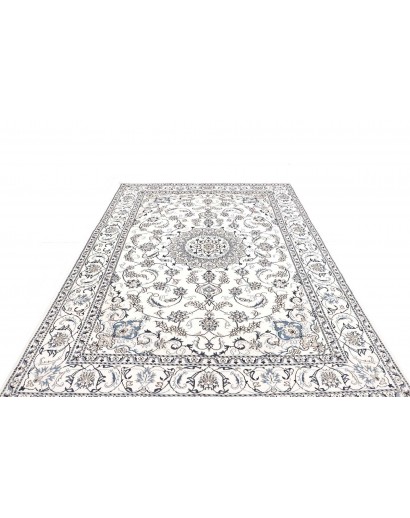 Tappeto Nain Kashmar Persia beige grigio 195x293