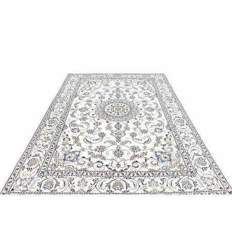 Tappeto Nain Kashmar Persia beige grigio 195x293