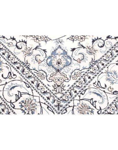 Tappeto Nain Kashmar Persia beige grigio 195x293