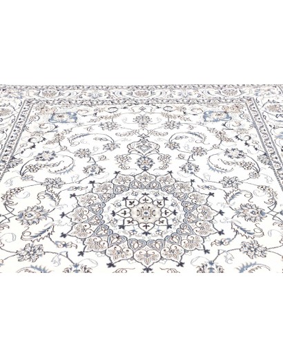 Tappeto Nain Kashmar Persia beige grigio 195x293