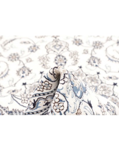 Tappeto Nain Kashmar Persia beige grigio 195x293