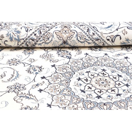 Tappeto Nain Kashmar Persia beige grigio 195x293