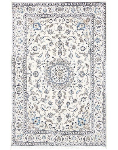 Tappeto Nain Kashmar Persia beige grigio 197x310