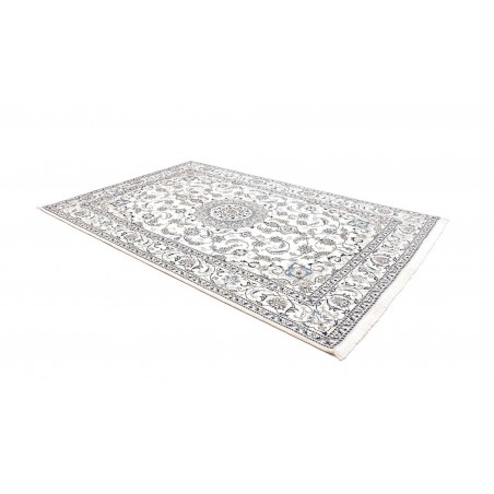 Tappeto Nain Kashmar Persia beige grigio 197x310