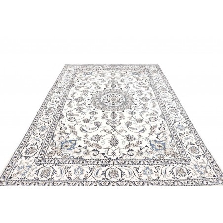 Tappeto Nain Kashmar Persia beige grigio 197x310