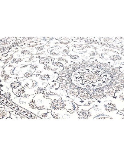 Tappeto Nain Kashmar Persia beige grigio 197x310