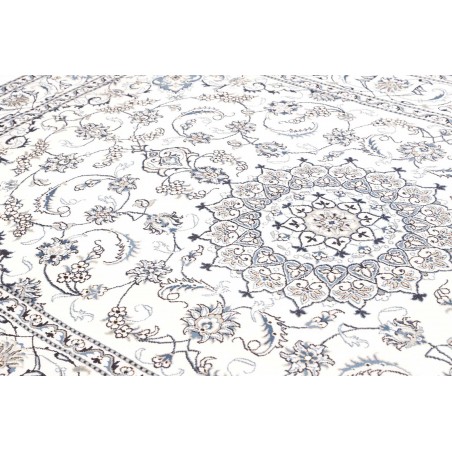 Tappeto Nain Kashmar Persia beige grigio 197x310