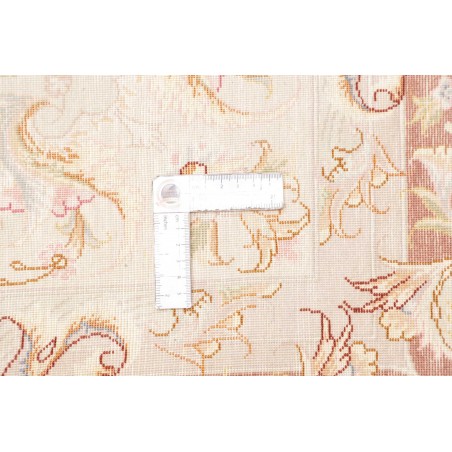 Tappeto Tabriz 50 Raj Persia bianco marrone 149x214