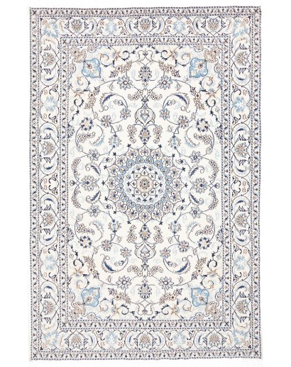 Tappeto Nain Kashmar Persia beige grigio 194x292