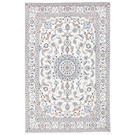 Tappeto Nain Kashmar Persia beige grigio 194x292