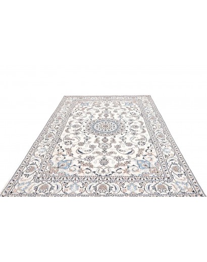 Tappeto Nain Kashmar Persia beige grigio 194x292