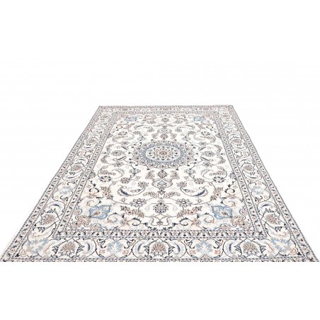 Tappeto Nain Kashmar Persia beige grigio 194x292