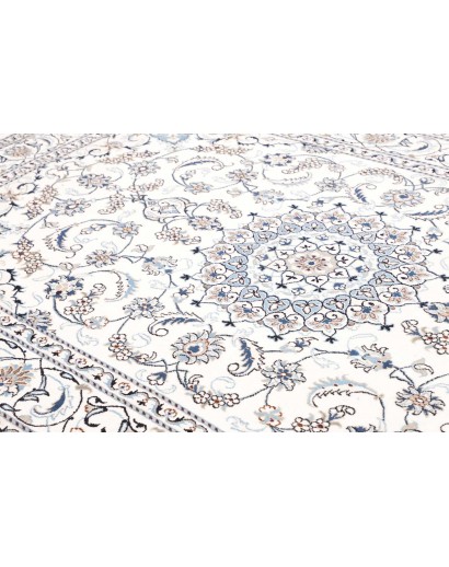 Tappeto Nain Kashmar Persia beige grigio 194x292