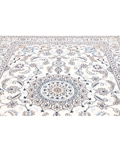 Tappeto Nain Kashmar Persia beige grigio 194x292