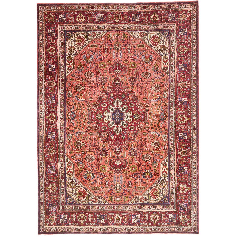 Tappeto Tabriz Persia marrone beige 206x296