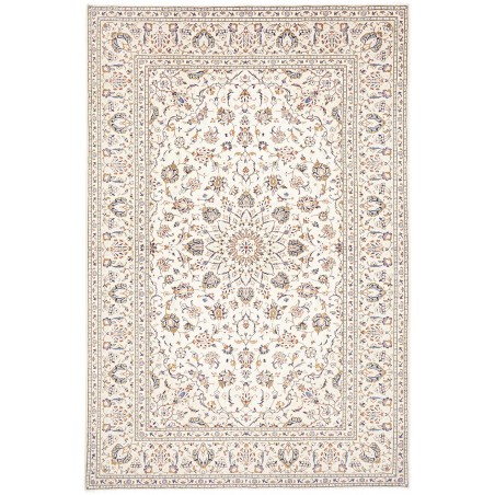 Tappeto Kashan Persia bianco azzurro 194x296