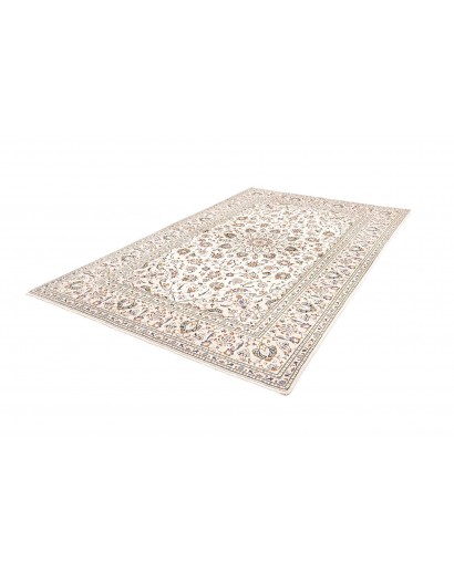 Tappeto Kashan Persia bianco azzurro 194x296