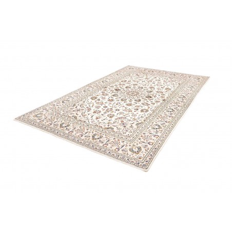Tappeto Kashan Persia bianco azzurro 194x296