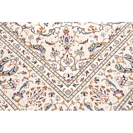 Tappeto Kashan Persia bianco azzurro 194x296