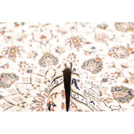Tappeto Kashan Persia bianco azzurro 194x296