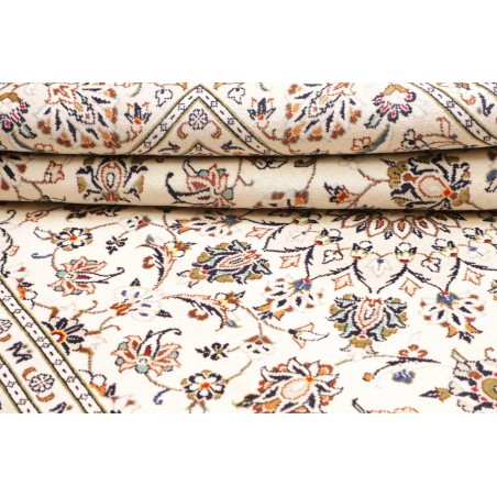 Tappeto Kashan Persia bianco azzurro 194x296