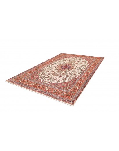 Tappeto Tabriz Persia beige rosso 205x300