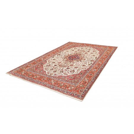 Tappeto Tabriz Persia beige rosso 205x300