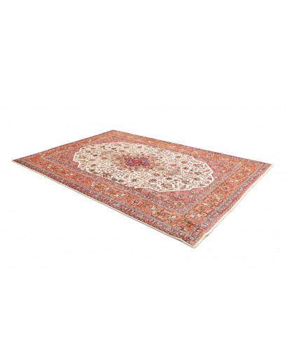Tappeto Tabriz Persia beige rosso 205x300