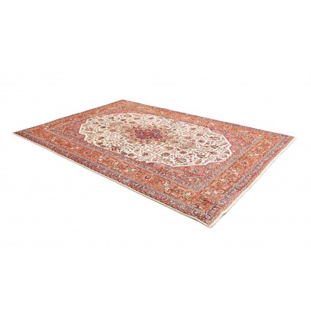 Tappeto Tabriz Persia beige rosso 205x300