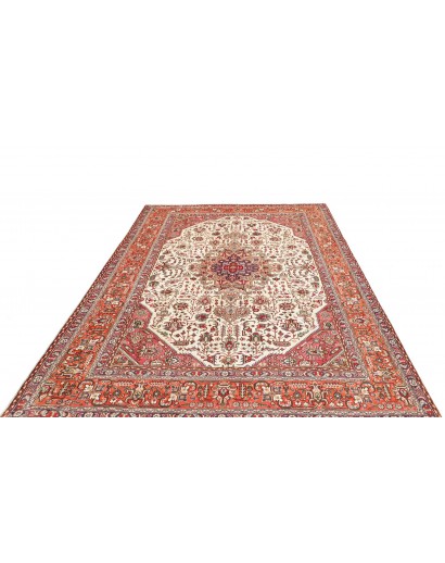 Tappeto Tabriz Persia beige rosso 205x300